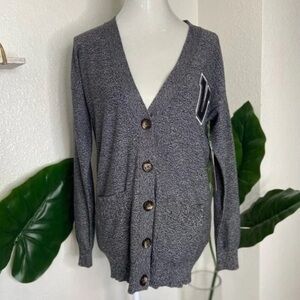 VANS Psychpop Varsity Cotton Sweater Grey S